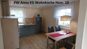 Kuchyň nebo kuchyňský kout v ubytování Ferienwohnung Rettinger