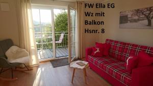 Posezení v ubytování Ferienwohnung Rettinger
