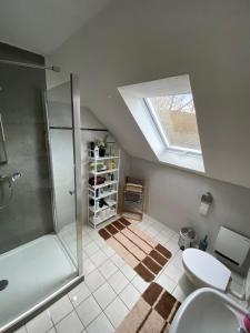 Koupelna v ubytování Ferienwohnung Lix direkt am Waldrand