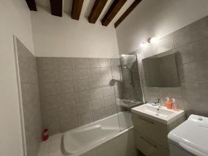 Ένα μπάνιο στο Appartement Le Coche d'Eau Auxerre Les Quais