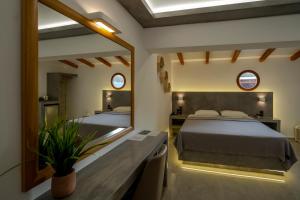 Postel nebo postele na pokoji v ubytování Hotel Meteora