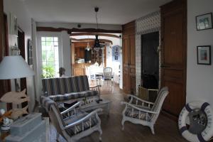Posezení v ubytování Maison favieres baie de Somme