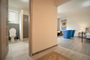 Χώρος καθιστικού στο Apartmány Anna