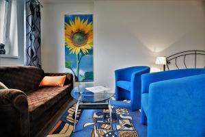 Χώρος καθιστικού στο Apartmány Anna