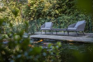 A garden outside Villa Ladurner