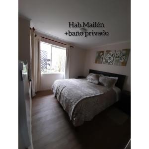Postel nebo postele na pokoji v ubytování habitac privada Bed n Bkf Patagonia Norte - Puerto Varas Homestay - BnB Plus