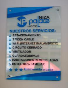Certifikát, hodnocení, plakát nebo jiný dokument vystavený v ubytování Hotel Niza Zona Piel