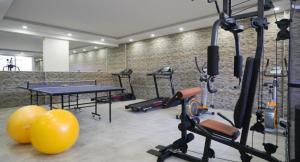Fitness centrum a/nebo fitness zařízení v ubytování Sky hill luxury apartments