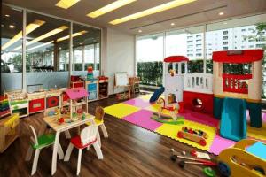 a room with a playroom with a toy store at Ivy Thonglor 55 in Bangkok