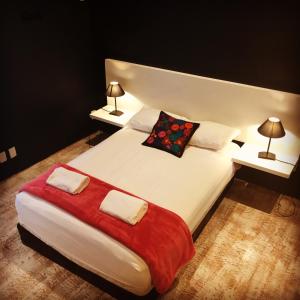 Postel nebo postele na pokoji v ubytování Hostal Regina Down Town Mexico City