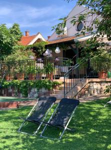 Vonkajšia záhrada v ubytovaní Mandula House