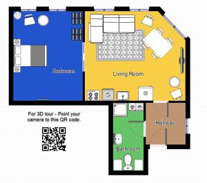 Půdorys ubytování aday - City Central Mansion - 1 bedroom apartment with garden