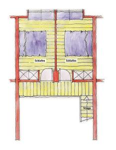Půdorys ubytování Appartements Kammerlander