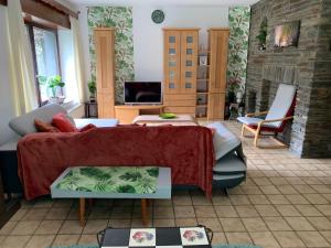 Posezení v ubytování House Bastogne