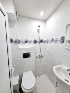 Koupelna v ubytování Motel Thessaloniki