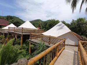 Zahrada ubytování Glamping Due Amici