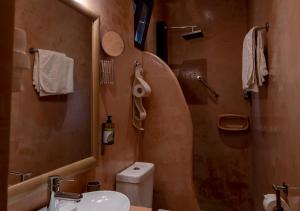 Koupelna v ubytování Hotel Meteora