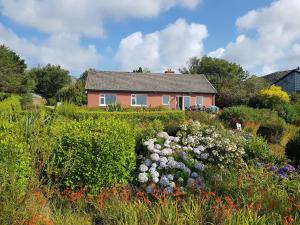a house with a garden with flowers in front of it at Cois Farraige in Eadargóil
