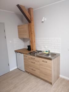 Kuchyňa alebo kuchynka v ubytovaní Noclegi Stara Wozownia