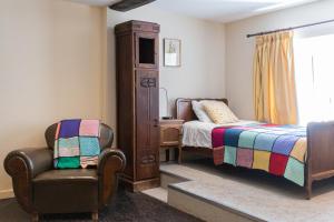 Letto o letti in una camera di Chemin de Traverse