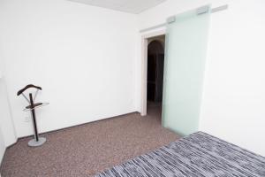 a room with a hallway with a carpet and a floor at Apartmany Anna Nicole in Karlovy Vary
