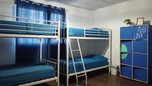 Palanda nebo palandy na pokoji v ubytování Acuarela Hostal