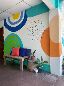 Posezení v ubytování Acuarela Hostal