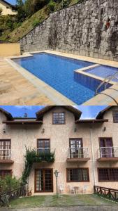 Bazén v ubytování Casa com vista deslumbrante próximo a feirinha nebo v jeho okolí