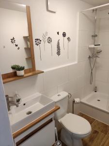 Koupelna v ubytování Ferienhaus Neumann