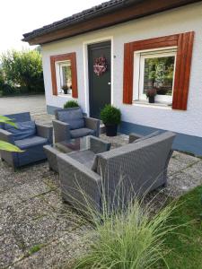 Posezení v ubytování Ferienhaus Neumann