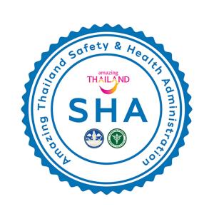 una etiqueta para una isla sanitaria sha en P.Paradise Hotel, en Kamphaeng Phet