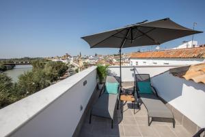 Balkón alebo terasa v ubytovaní Apartamentos Ribera 19