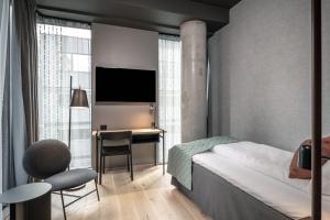 Postel nebo postele na pokoji v ubytování Quality Hotel Hasle Linie