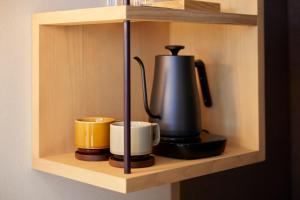 Comodidades para preparar café e chá em Agora Tokyo Ginza