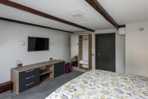 Μια τηλεόραση ή/και κέντρο ψυχαγωγίας στο Apart Hotel Fusion
