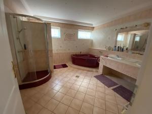 Koupelna v ubytování A- Villa (Vendégház)