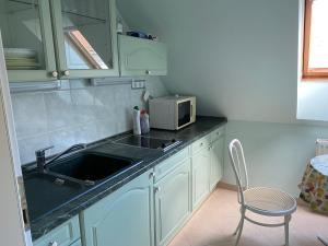Kuchyň nebo kuchyňský kout v ubytování A- Villa (Vendégház)