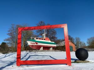 Ferienwohnung in Dornumersiel an der Nordsee v zimě