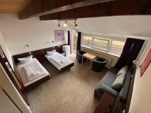 Postel nebo postele na pokoji v ubytování K 357 - Low budget Hotel in Ratekau bei Lübeck