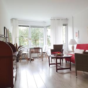 TV o dispositivi per l'intrattenimento presso Hamburg Niendorf-Suite