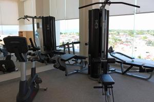 Fitness centrum a/nebo fitness zařízení v ubytování Fiesta Inn Chetumal