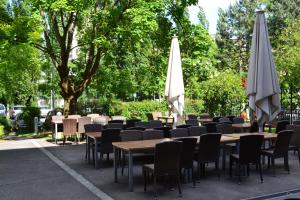 En restaurant eller et andet spisested på JUFA Hotel Graz City