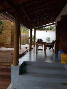 Balkón nebo terasa v ubytování Morere Jungle Lodge