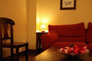Posezení v ubytování Hostal Antxitonea