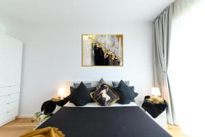 En eller flere senge i et værelse på North Artistique - Aviatiei