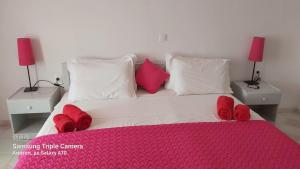 A bed or beds in a room at Drouga's Studios & Suites Astypalaia Greece