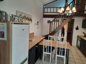 Kuchyň nebo kuchyňský kout v ubytování Oasis d'Alsace