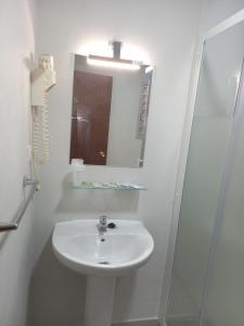 Koupelna v ubytování Casa Inocencio