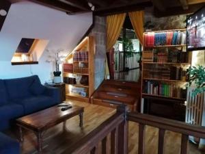 Knihovna v bed and breakfast