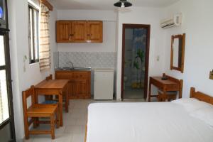 Kuchyň nebo kuchyňský kout v ubytování Andavis Hotel